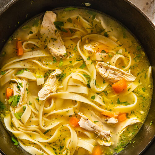 Keto Chicken Noodle Soup Recipe