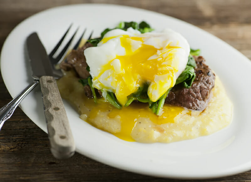 steak and eggs